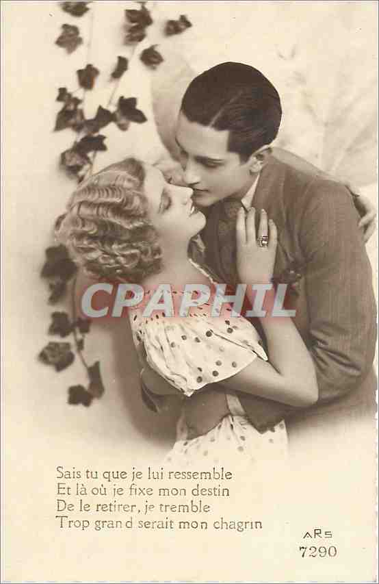 CPA Sais tu que je lui ressemble et la ou je fixe mon destin de le retirer je tremble trop grand ser