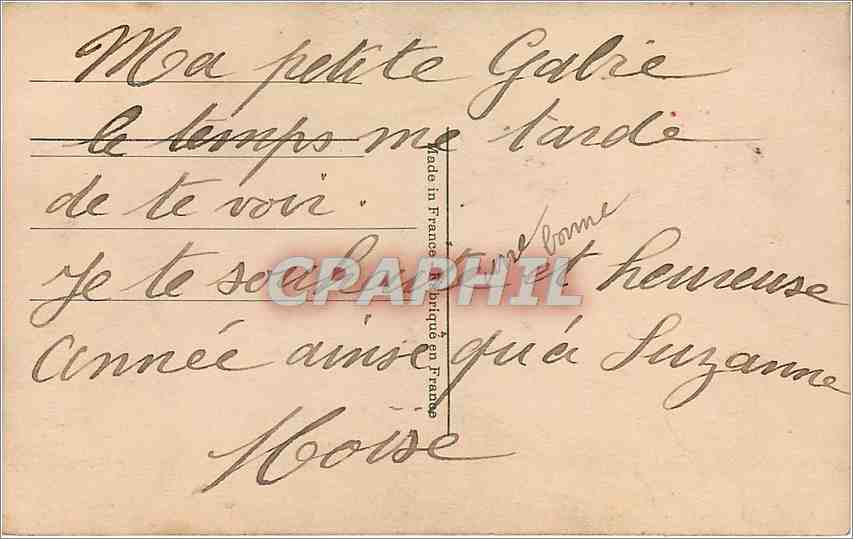 CPA Carte postale — Rückseite