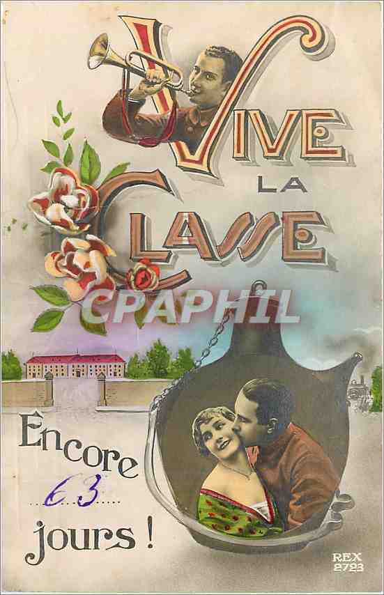CPA Vive la vie Femme Militaria