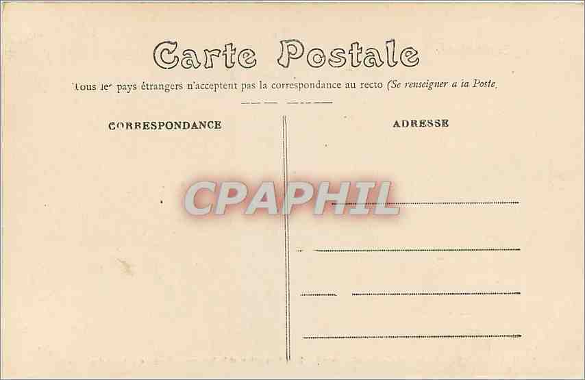 CPA Bourges Cathedrale portail central la resurection et le jugement dernier cote des Elus — Rückseite