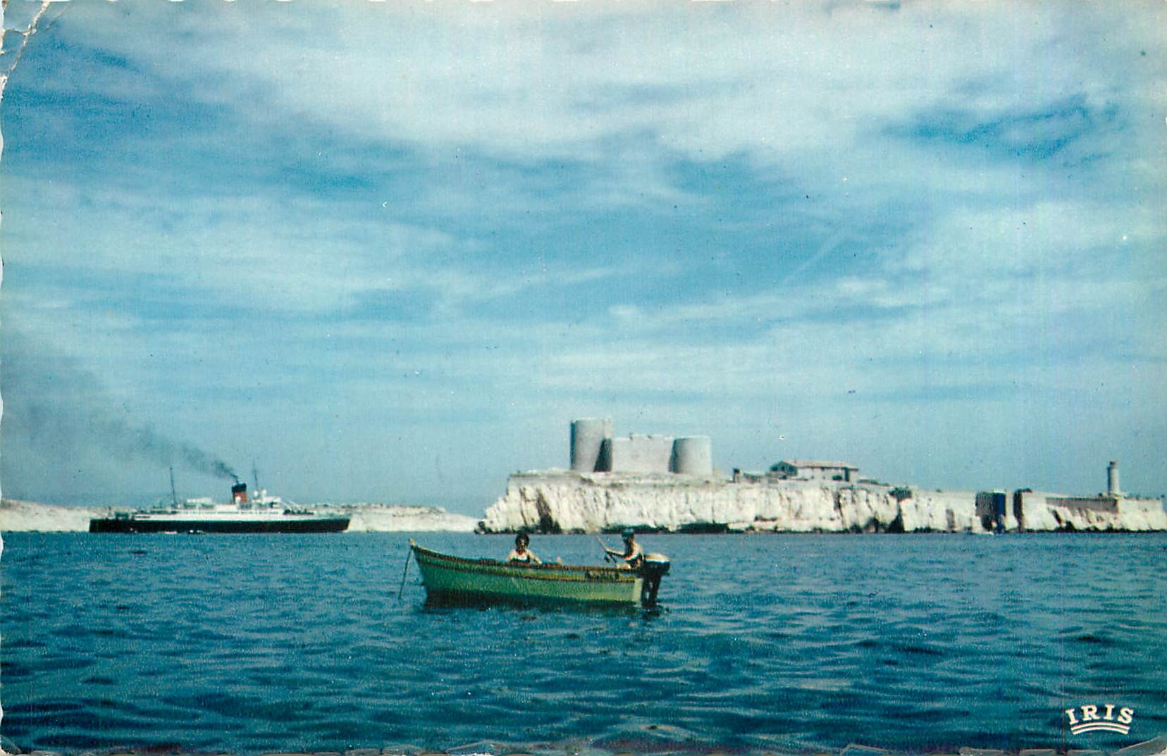 CPM Marseille  le chateau d'If l'arivee d'un courrier