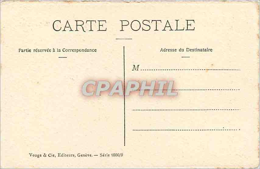 CPA Enfant Cygnes — Verso