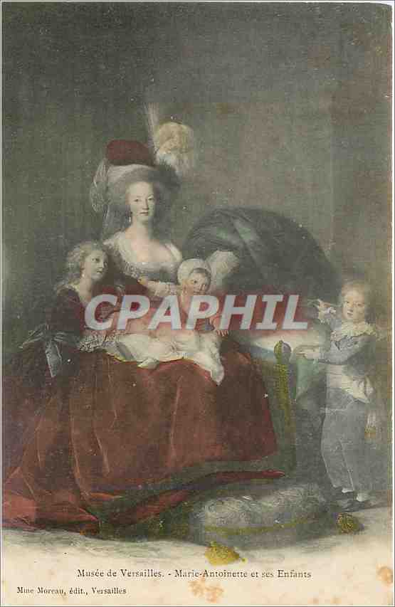 Musée de Versailles - Marie-Antoinette et ses Enfants — Mine Moreau, édit., Versailles