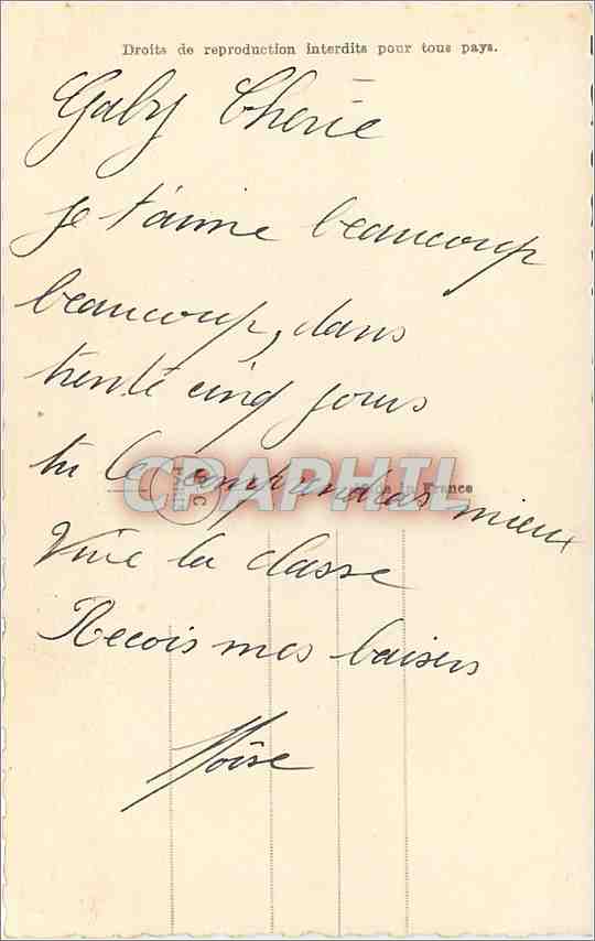 CPA  Je t'imeri toujours nul plaisir ne me tente seule ta bouche eclatante me hante m'enchante Femme — Rückseite