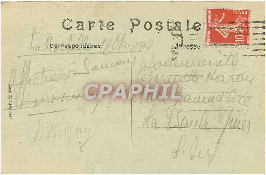 CPA La rochelle l'Entrée du port LL — Rückseite