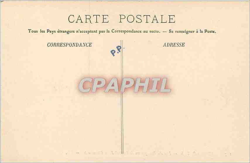 CPA Aix les bains Lac du Bouget vu de l'Hotel de la  chambotte LL — Rückseite