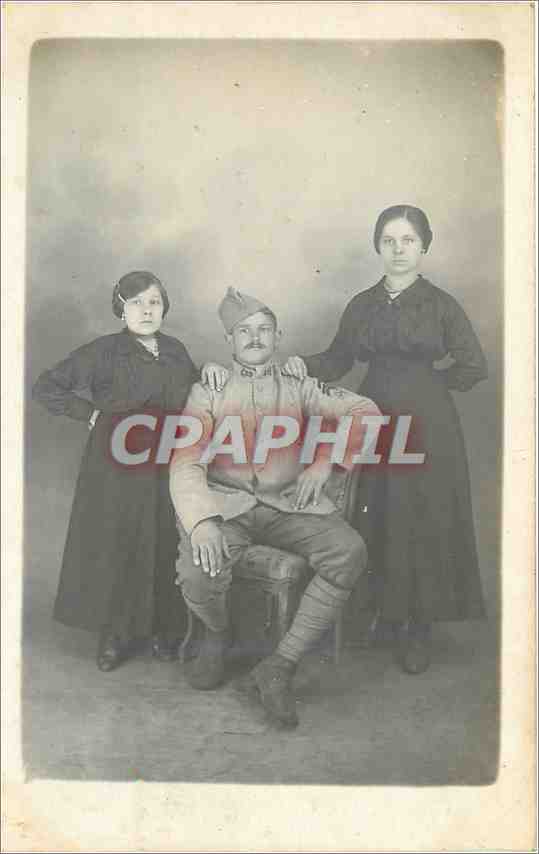 CARTE PHOTO Militaria (33 sur le col)