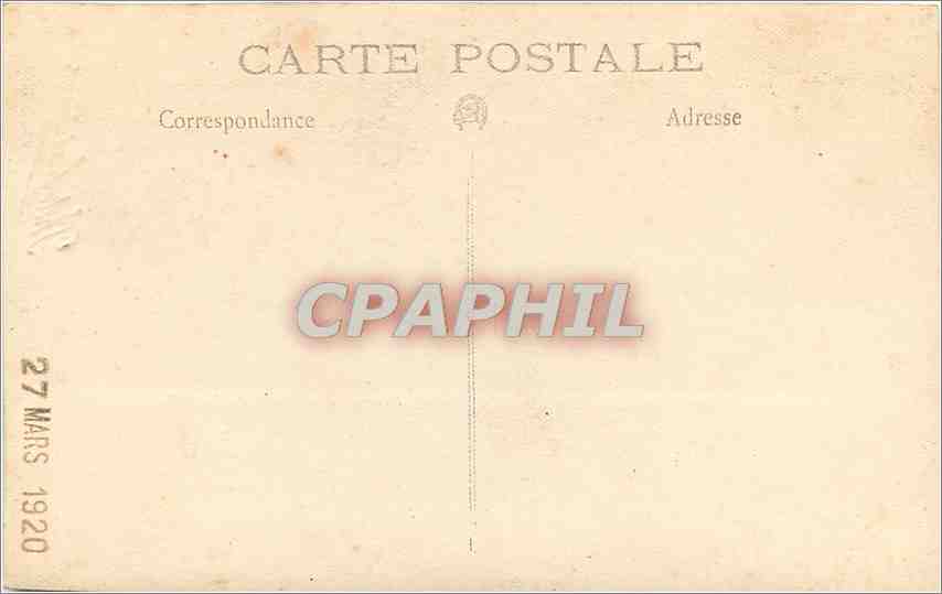 CARTE PHOTO Femme Meudon — Verso