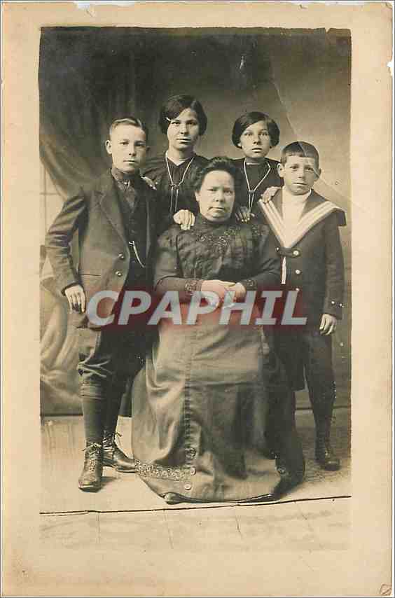 CARTE PHOTO Famille