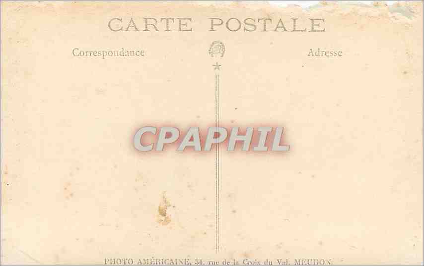CARTE PHOTO Femme Mariage — Verso