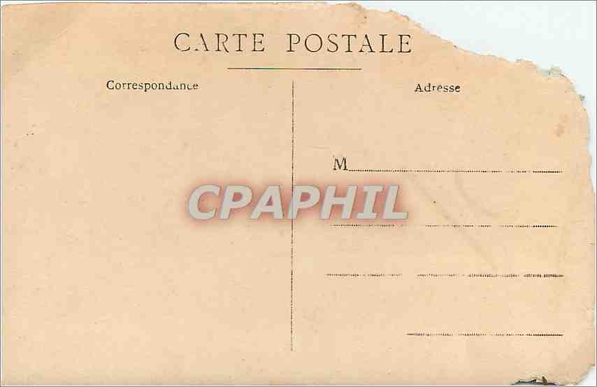 CARTE PHOTO Femme  — Rückseite