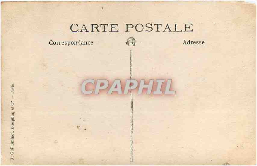 CARTE PHOTO Femme  — Rückseite