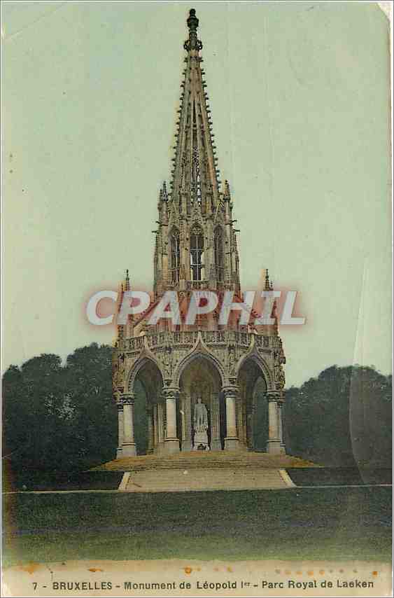 CPA Bruxelles Monument de Leopold Perk Royal laeken