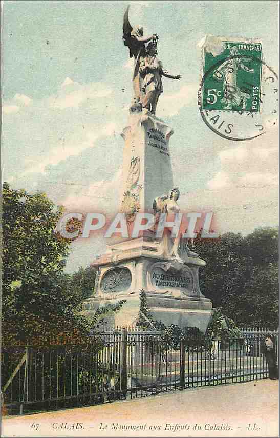 CPA Calais le monument aux enfants du Calaids LL