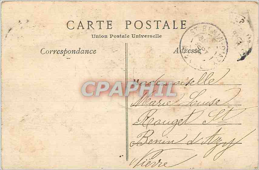 CPA Paris Bois de Boulogne le Lac — Rückseite