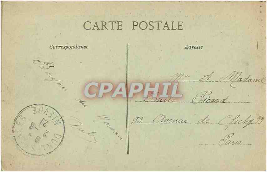 CPA En Morvan la Pierre qui Vire La monastere et les Dortoirs — Rückseite