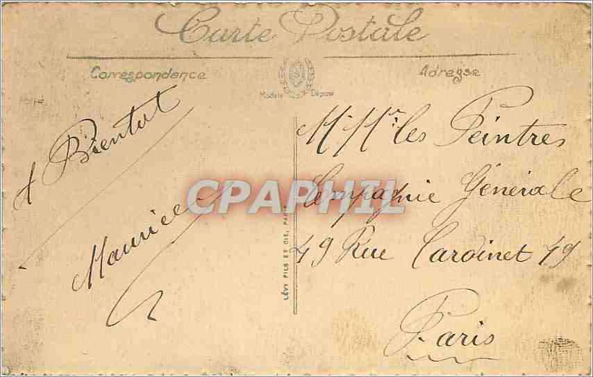 CPA Env de cauterets le lac de Gaube et le vignemale — Rückseite