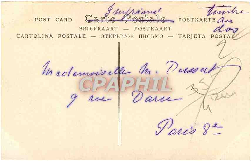 CPA Vieilles enseignes de Paris Rue Saint Martin  — Rückseite