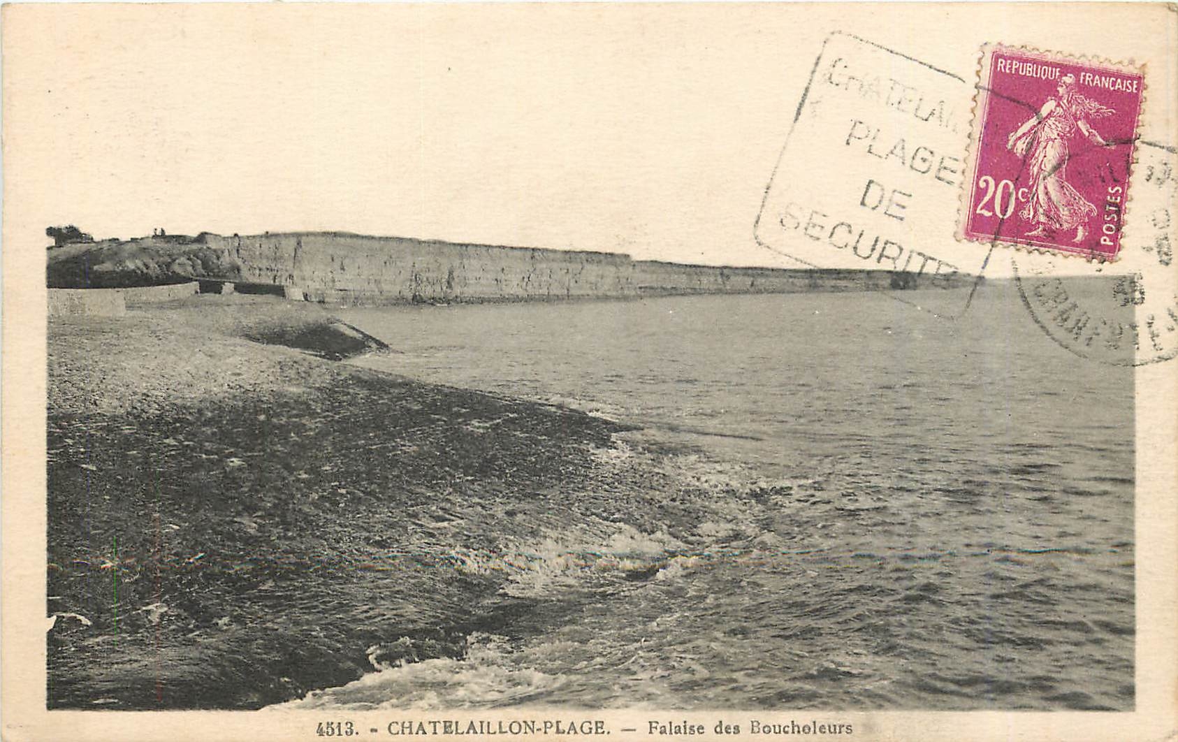 CPA Chatelaillon plage falaise des Boucholeurs