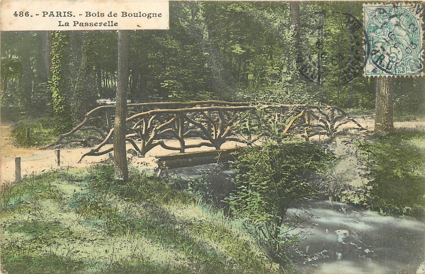CPA Paris Bois de Boulogne la passerelle