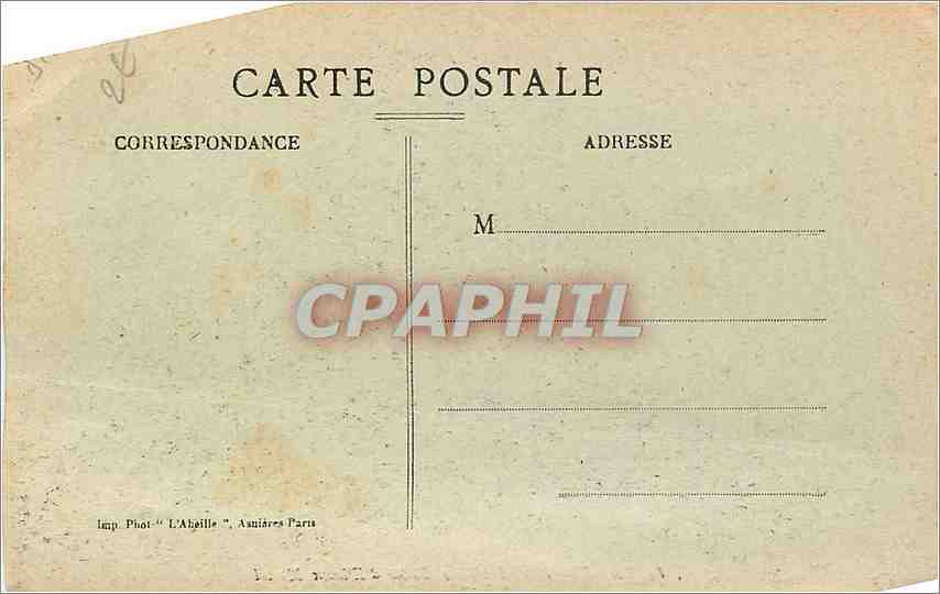 CPA Paris hotel d ville et statue d 'Etienne Marcel — Rückseite