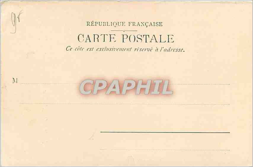 CPA Paris Musee de Cluny la cour — Rückseite