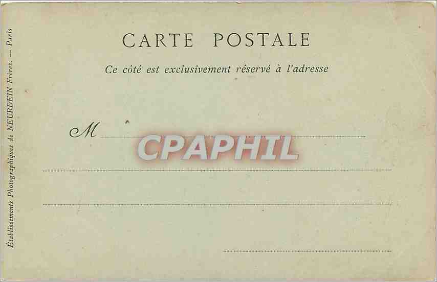 CPA Paris Portail de l'Eglise Notre Dame — Rückseite