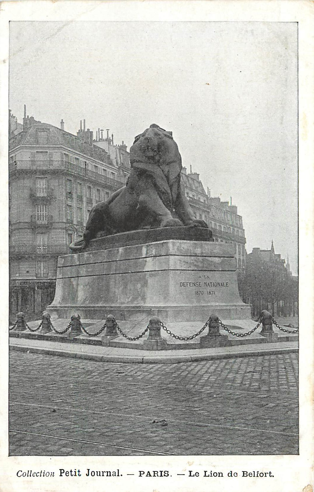 CPA Petit Journal Paris le Lion de Belfort