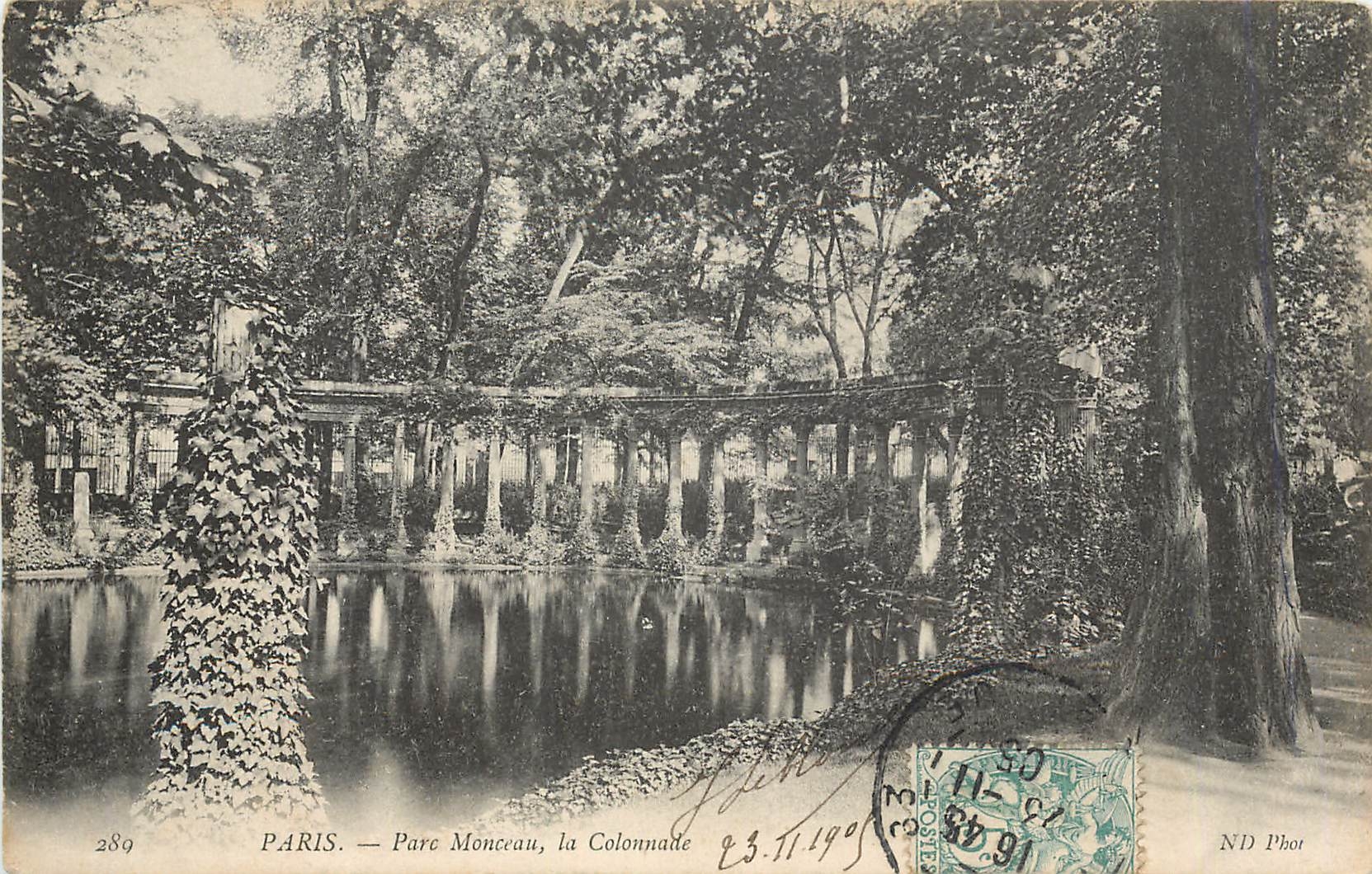 CPA Paris parc Monceau la Colonnade