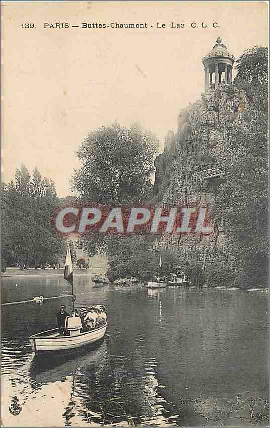 CPA Paris Buttes Chaumont Le lac CLC