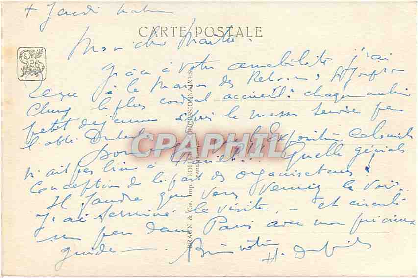 CPA Paris les Missions Catholiques Exposition coloniale internationale 1931 — Rückseite