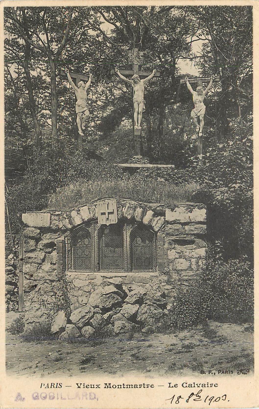 CPA Paris vieux Montmartre le Calvaire