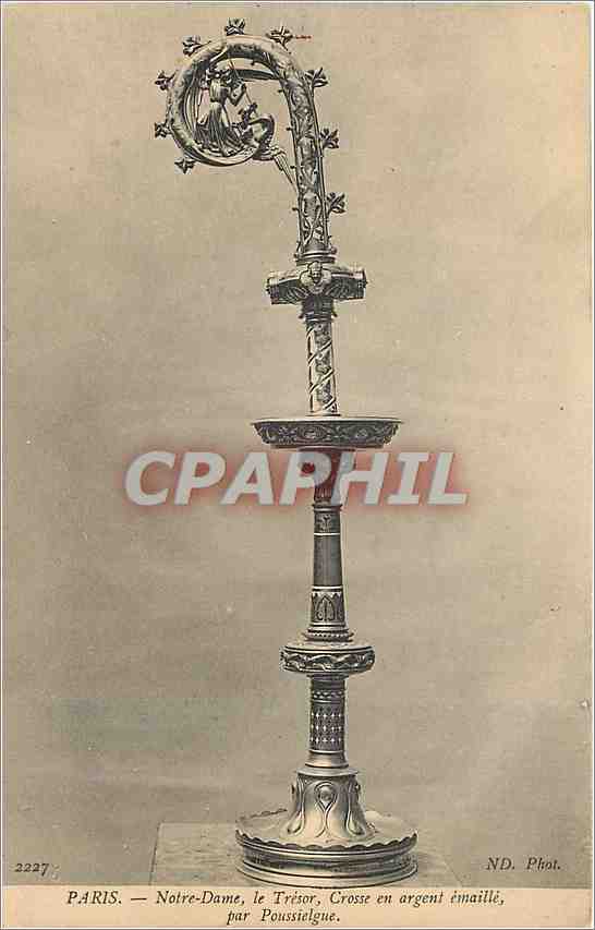 CPA Paris Notre Dame le Tombeau grosse argent emaille par Poussielgue