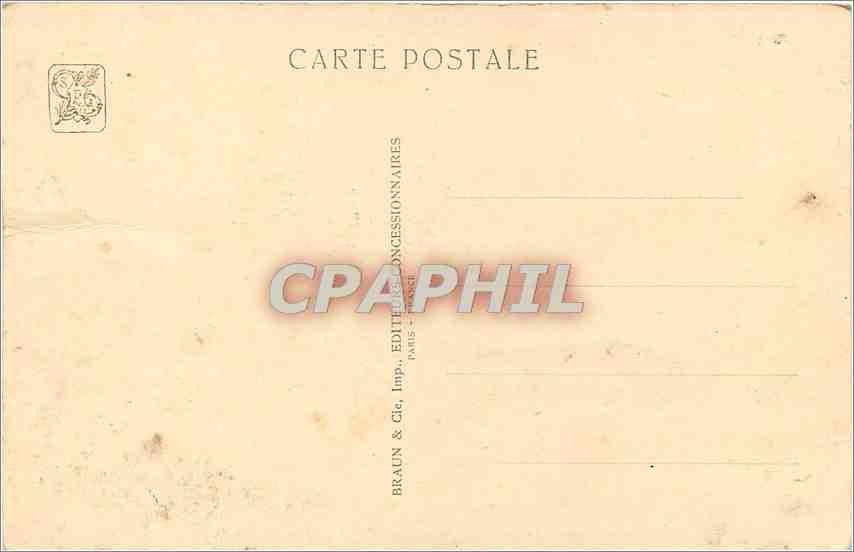 CPA afrique occidntale francaise le Palais vu de la terrasse du restaurant Exposition coloniale inte — Rückseite