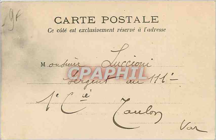 CPA Paris caserne de la cite place du Parvis Notre Dame — Rückseite