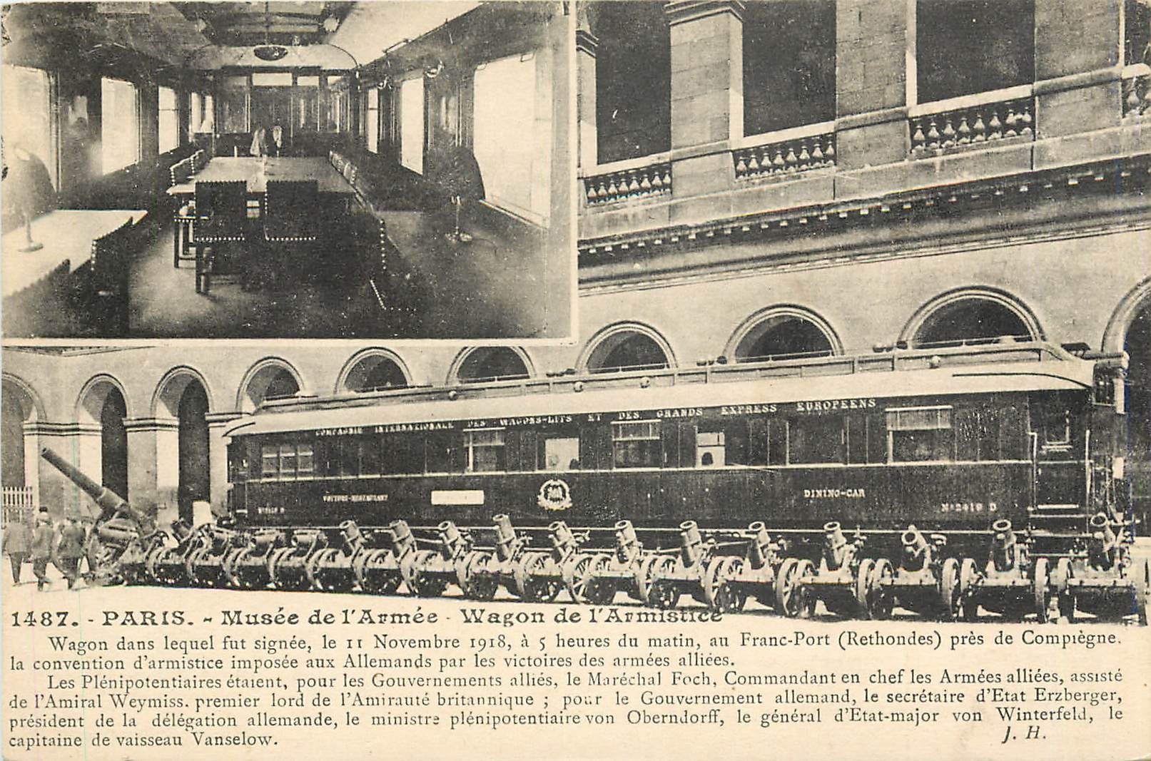 CPA Paris Musee de l'Armee wagon de l'Armistice Militaria