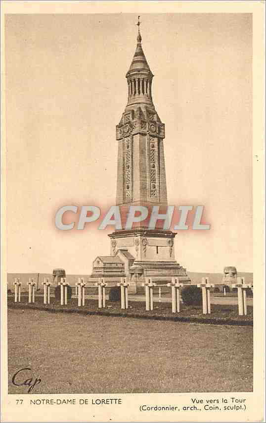 CPA Notre Dame de Lorette vue vers la Tour