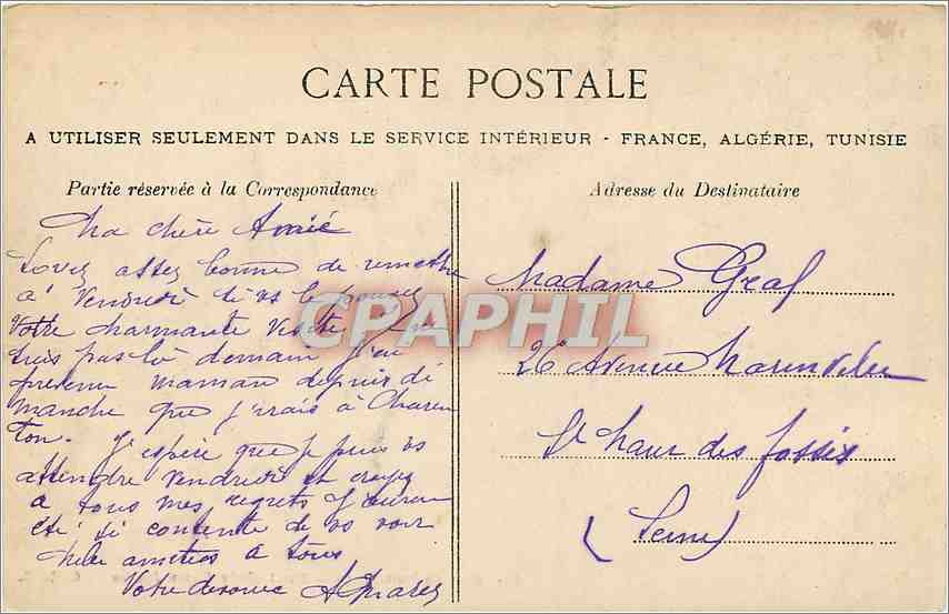 CPA Bois de Vincennes Port de la porte jaune — Verso