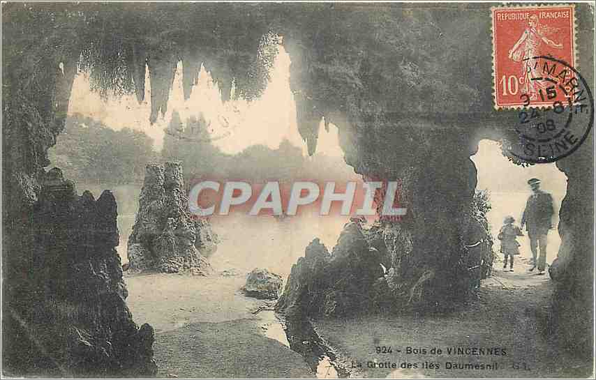 CPA Bois de Vincenne La grotte des iles Daumesnil