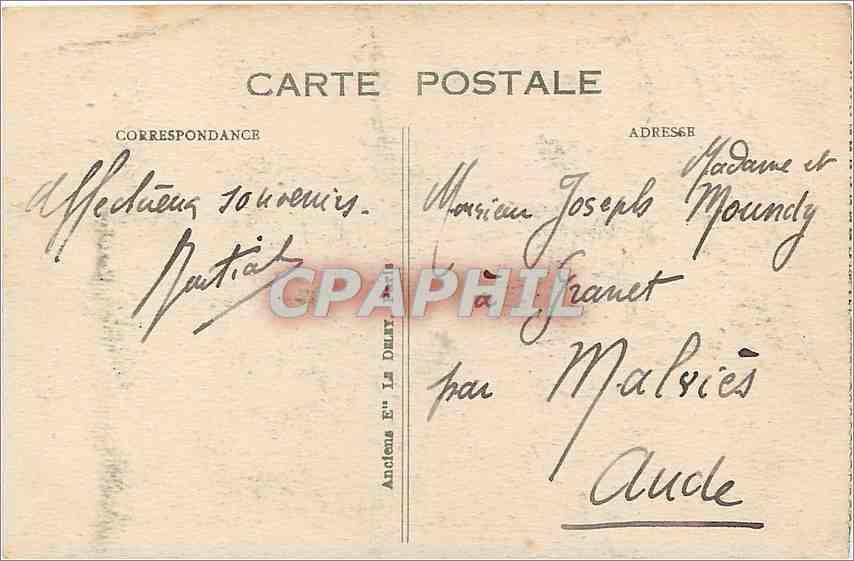 CPA Paris Place de la republique statue de l republique par morice hauteur 21m eragee en 1883 — Verso
