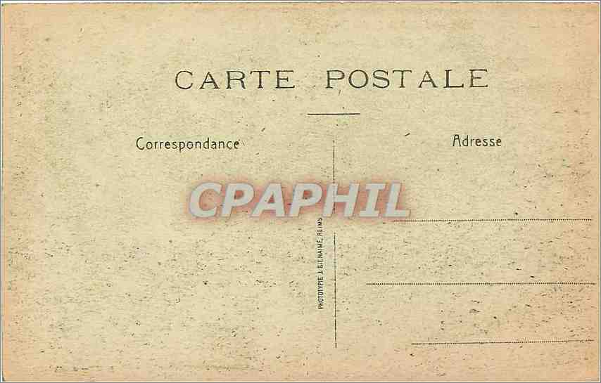 CPA Reims en ruines Entrée de la rue libergier Miliaria — Rückseite