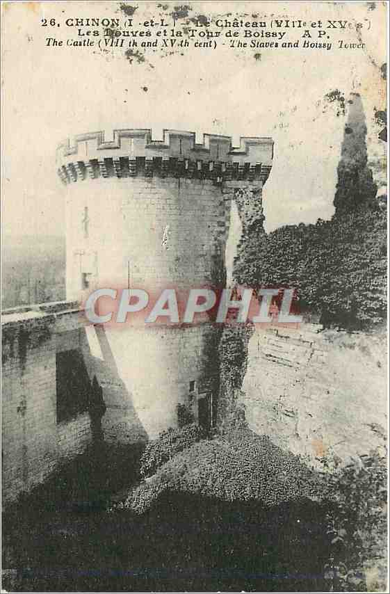 CPA Chinon Iet L le chateau (VXXX et XV e s)