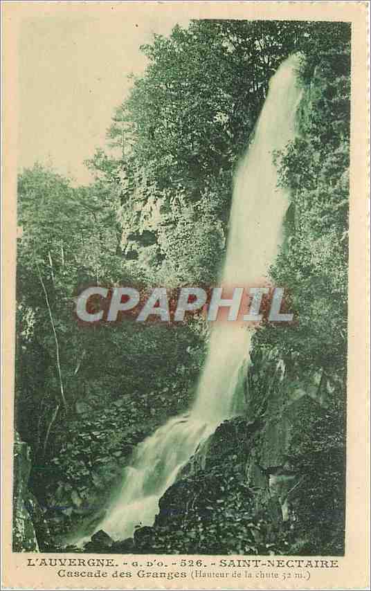 CPA L'Auvergne 526 Saint nectaire cascade de granges