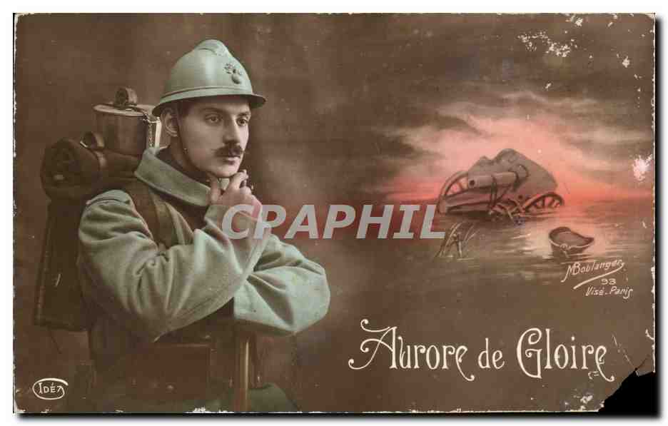 Fantaisie CPA Aurore de gloire Militaria