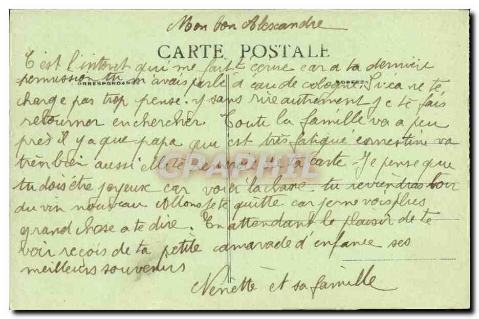 CPA Fete des petits poilus Les alsaciennes Militaria — Rückseite