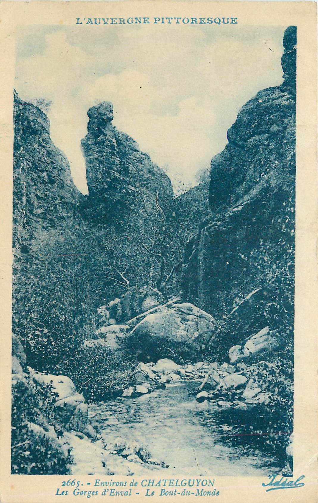 CPA Environs de Chatelguyon Les Gorges d'Enval Le Bout du Monde 