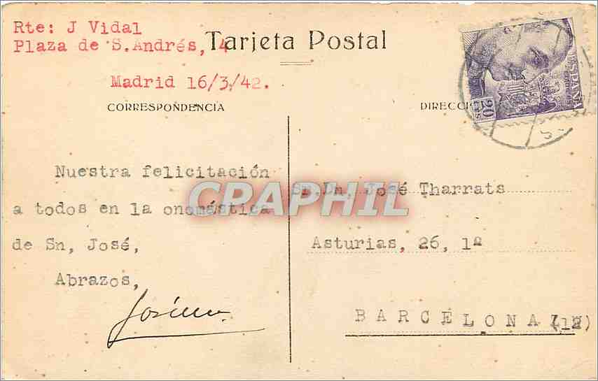 CPA Circo y Laguna de Gredos Avila  — Rückseite