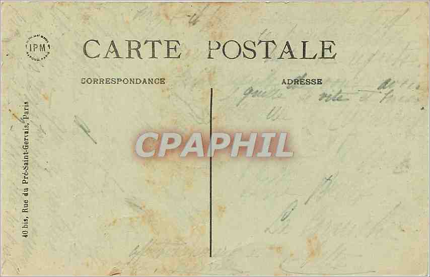 CPA Paris L'Eglise de la Madeleine  — Verso