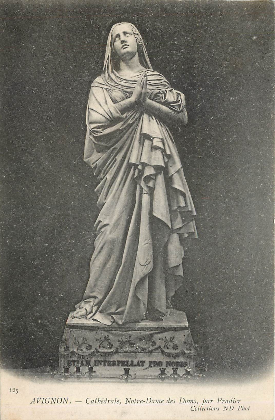 CPA Avignon Cathedrale Notre Dame des Doms par Pradier 