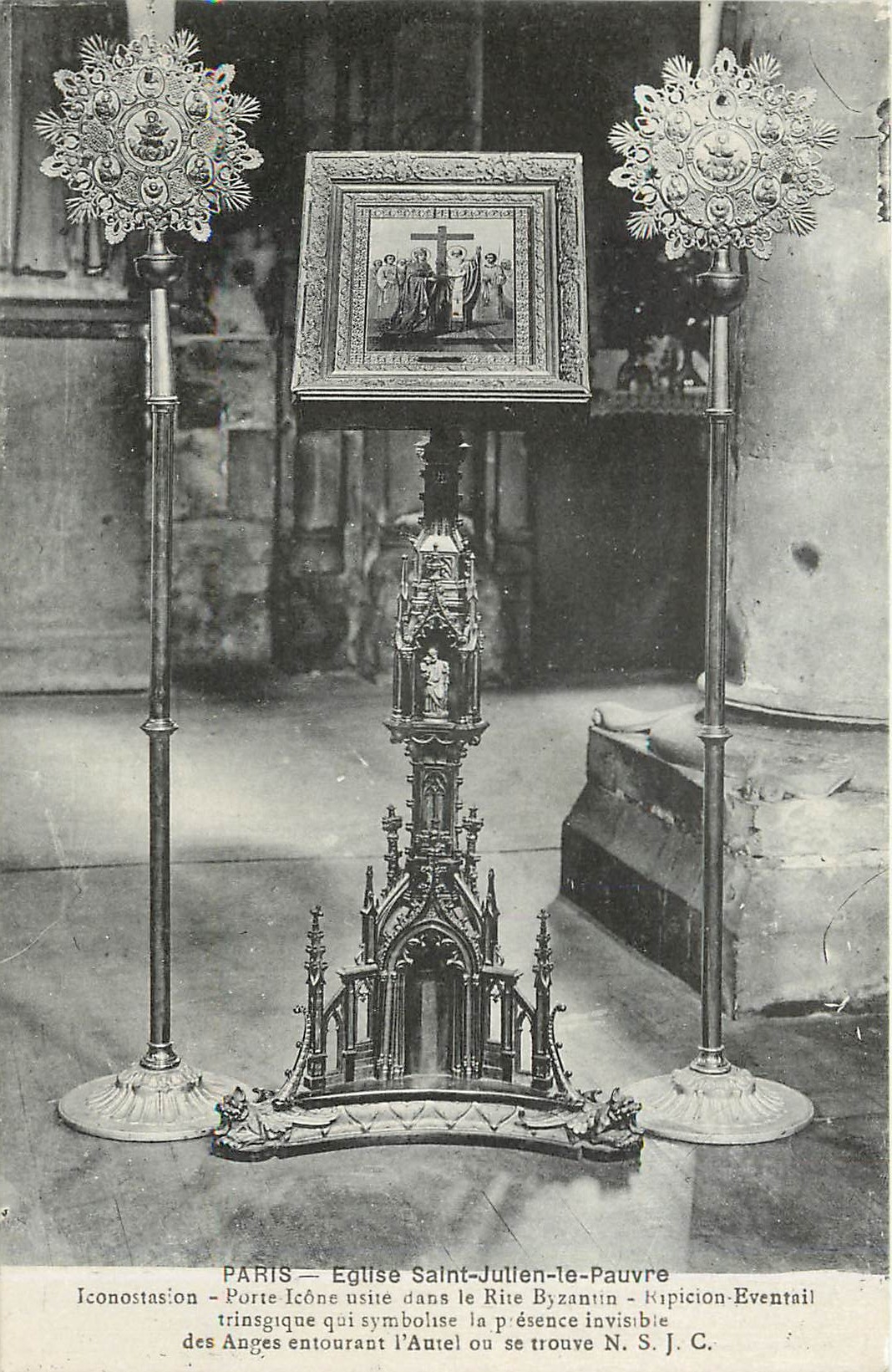 CPA Paris Eglise Saint Julien le Pauvre Iconostasion